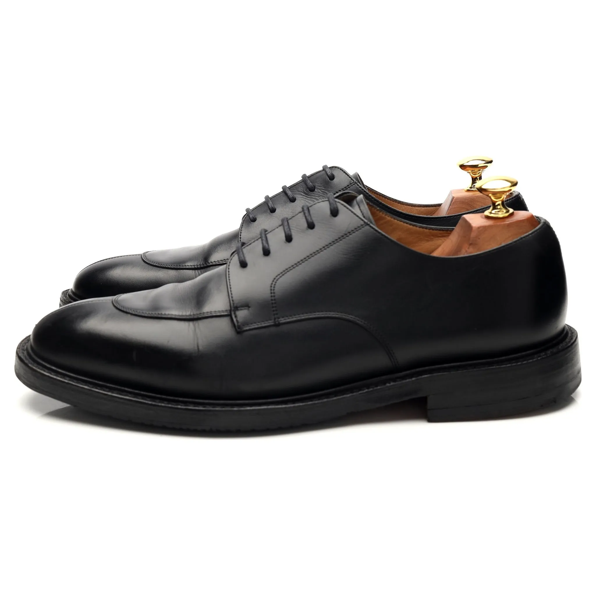 'Dartmoor' Black Leather Split Toe Derby UK 9 F