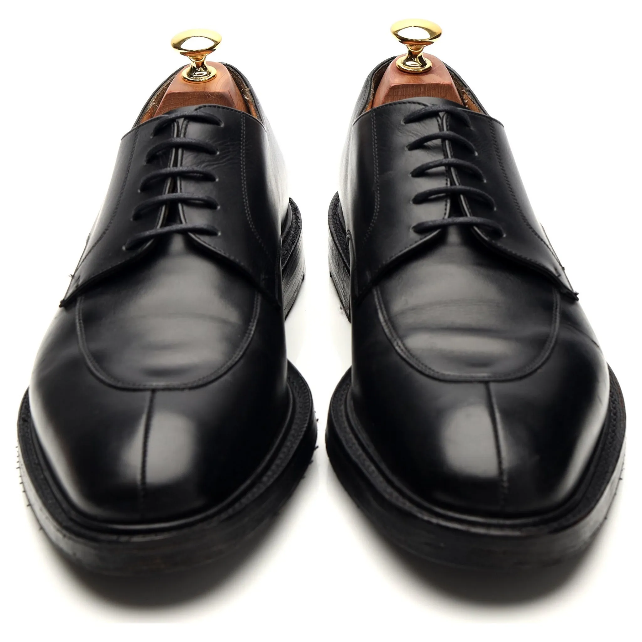 'Dartmoor' Black Leather Split Toe Derby UK 9 F