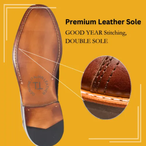 DEN Premium Derby, Crafted in Hand Patina Leather