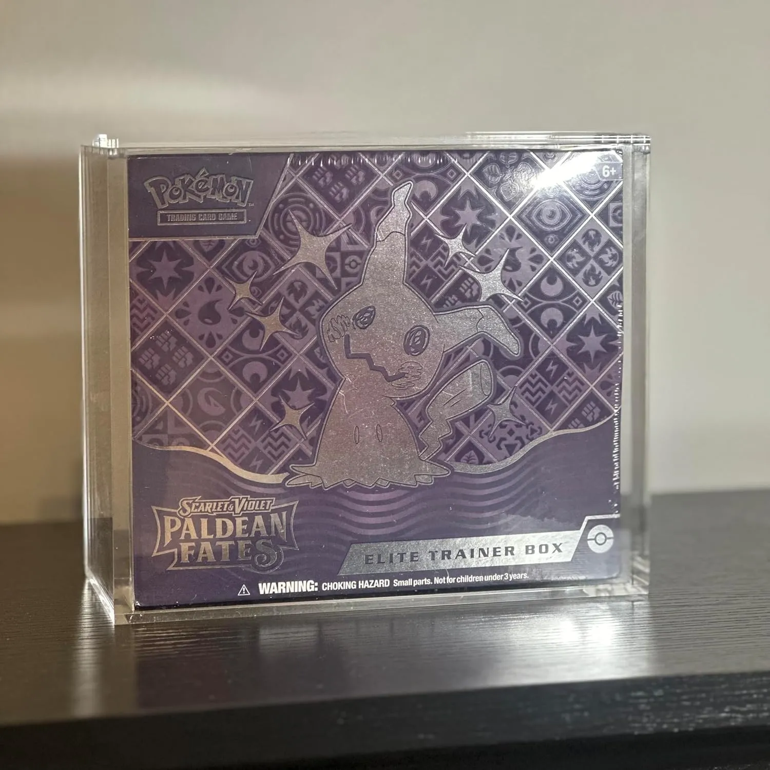 Display Case for Pokemon Elite Trainer Box , Acrylic Display Box, Collector Box with Easy Magnetic Lid, Display Cases for Collectibles, Elite Trainer Box Not Included