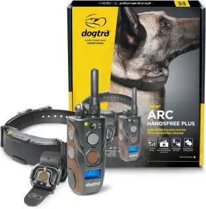 Dogtra ARC HANDSFREE Plus Boost and Lock, Remote Dog Training E-Collar, HANDSFREE Square for Discreet Control, Waterproof, Rechargeable, 3/4-Mile Range, 1 Dog Expandable System Medium, Large Dogs