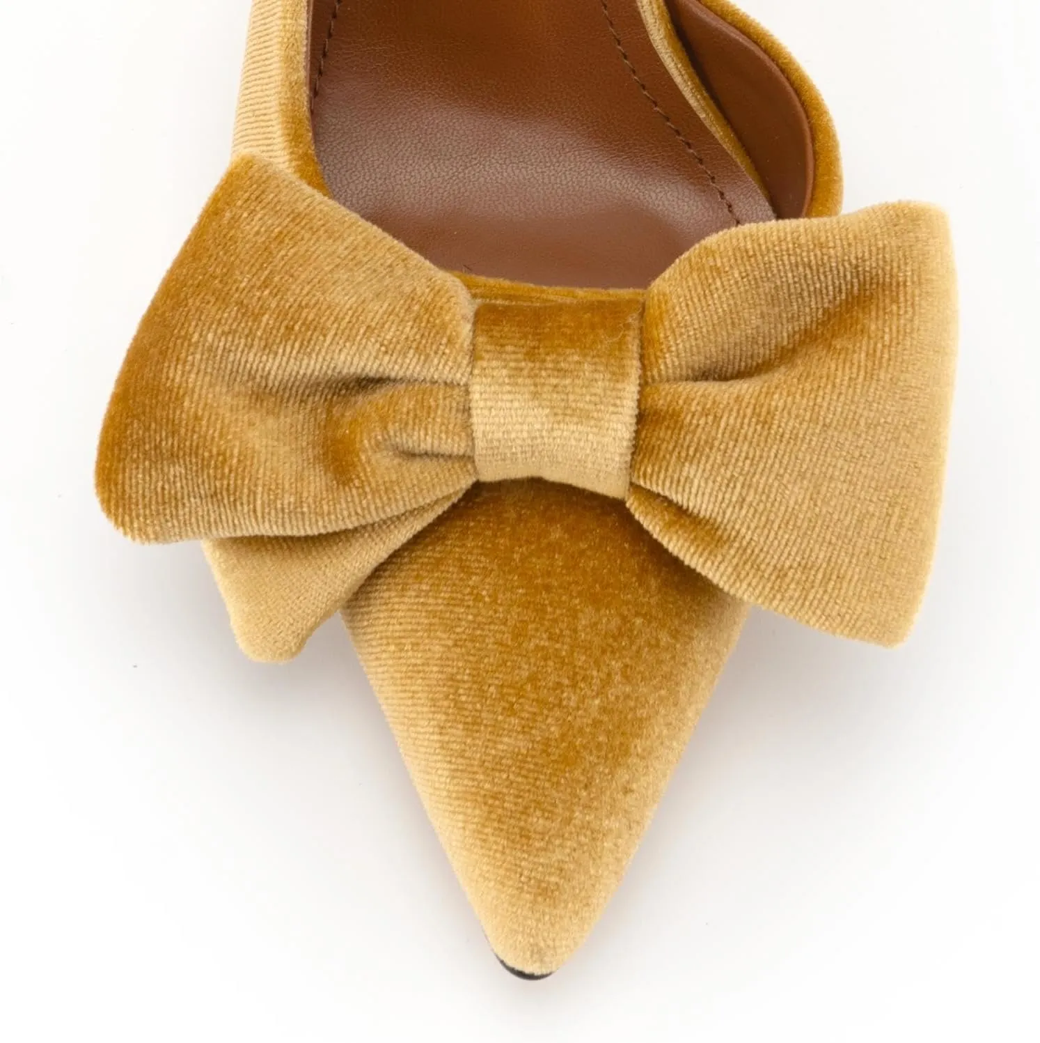 DREAMCIA Bow Slingback Kitten Heels Pumps Pointed Closed Toe Stiletto Heeled Sandals Bowknot Dress Wedding Party Shoes
