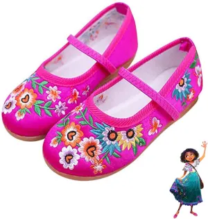 Encanto Mirabel Dress Up Shoes for Girls - Cosplay Isabela Madrigal Princess Costume Shoes