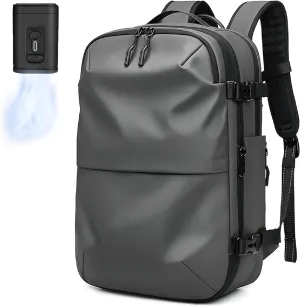 Ezyvac Backpack, Ezyvac Backpack with Vacuum Compression, 2025 Upgraded 60l Expandable Bag with Vacuum Compression (Advanced-Gray)