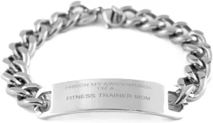 Fitness Trainer Mom Cuban Chain Bracelet Gifts - Stainless Steel