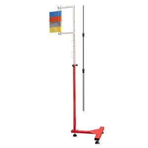 Free-Standing Jump Measurement Tester，Basketball Vertical Jump Trainer with Stable Base, Adjustable High Jump Gauge, Volleyball Jump Height Training Aid with Reset Bar (Colour: Yellow, Size: