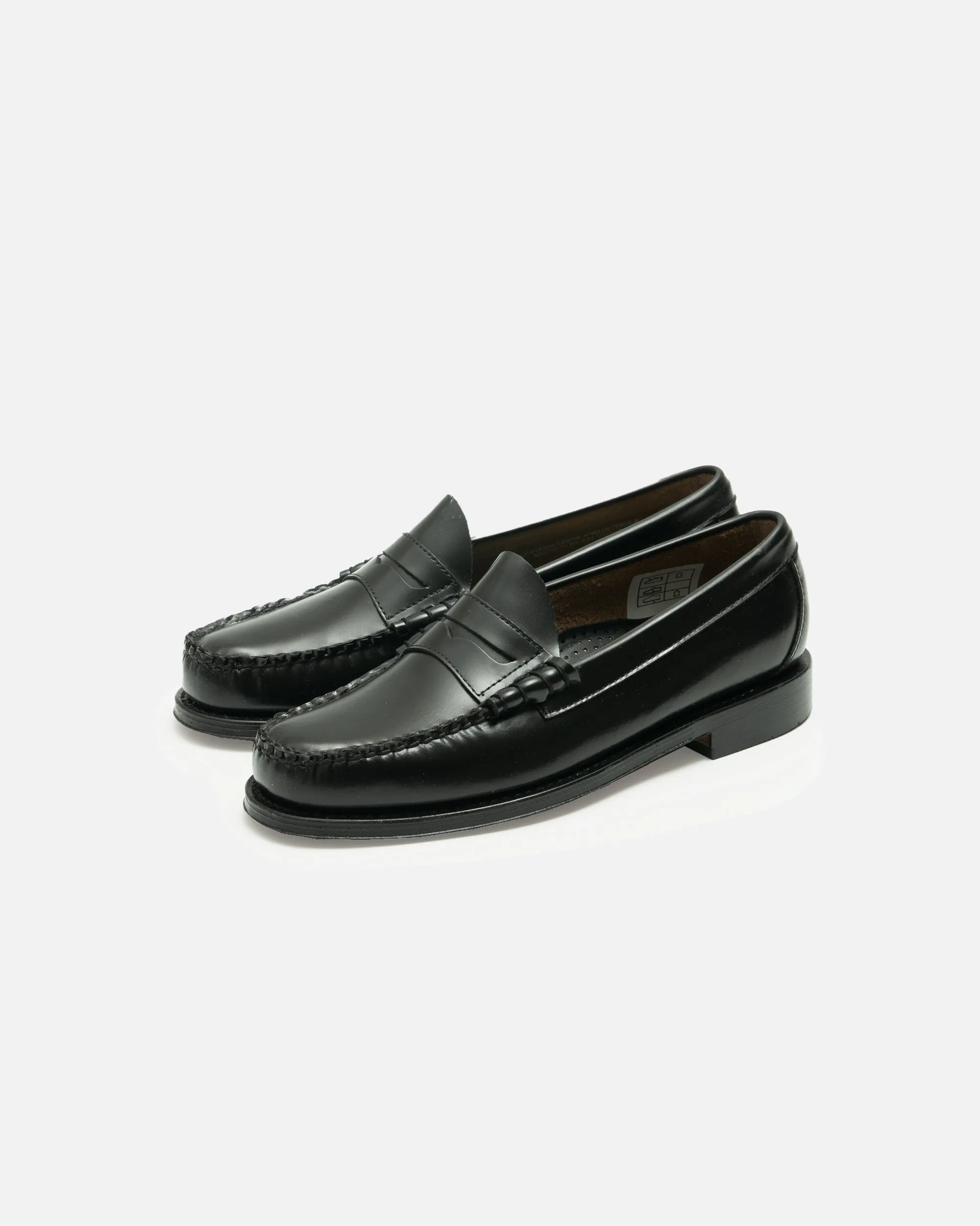 G.H. Bass WEEJUN HERITAGE Larson Moc Penny Loafer Black Leather