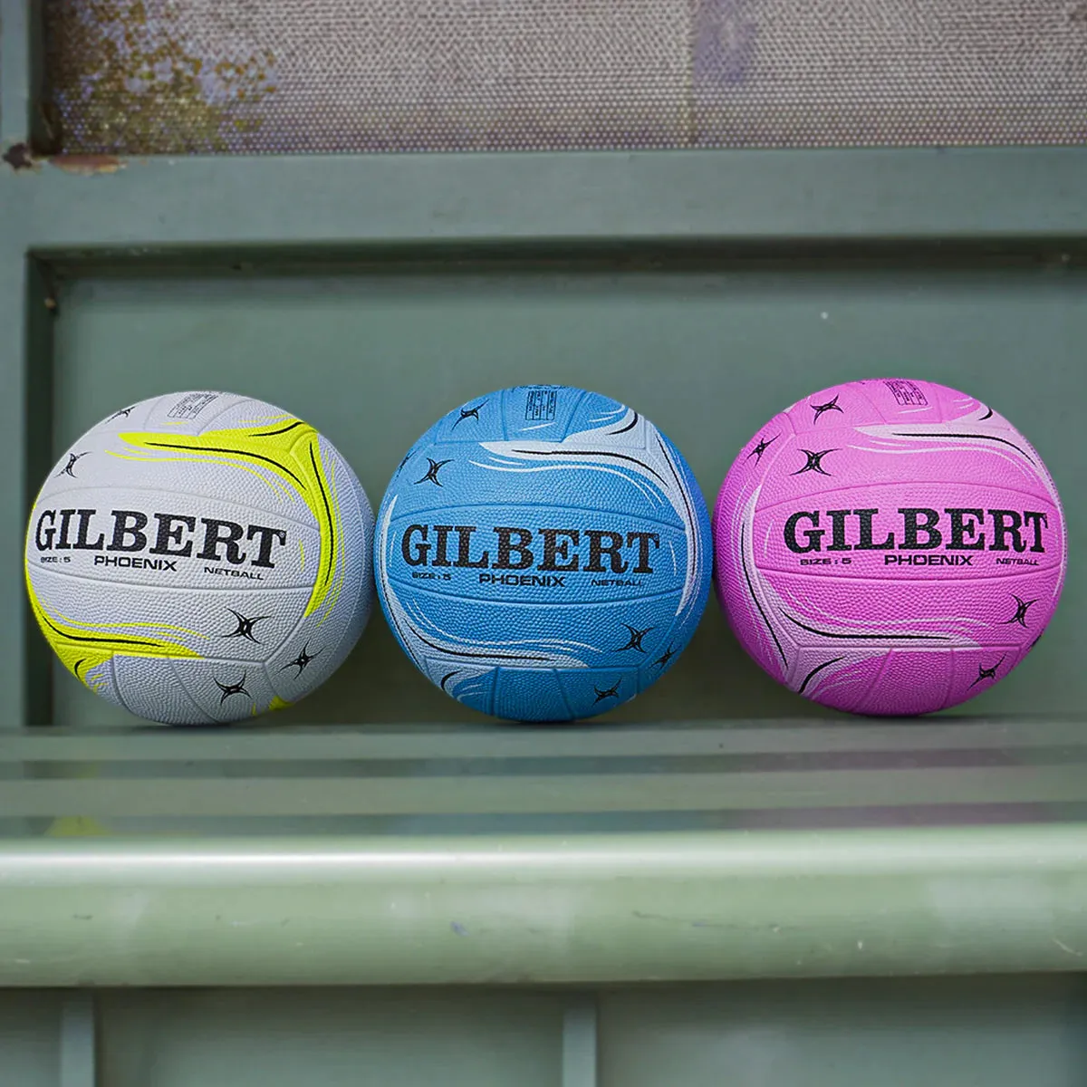 Gilbert Phoenix White Netball - Size 5