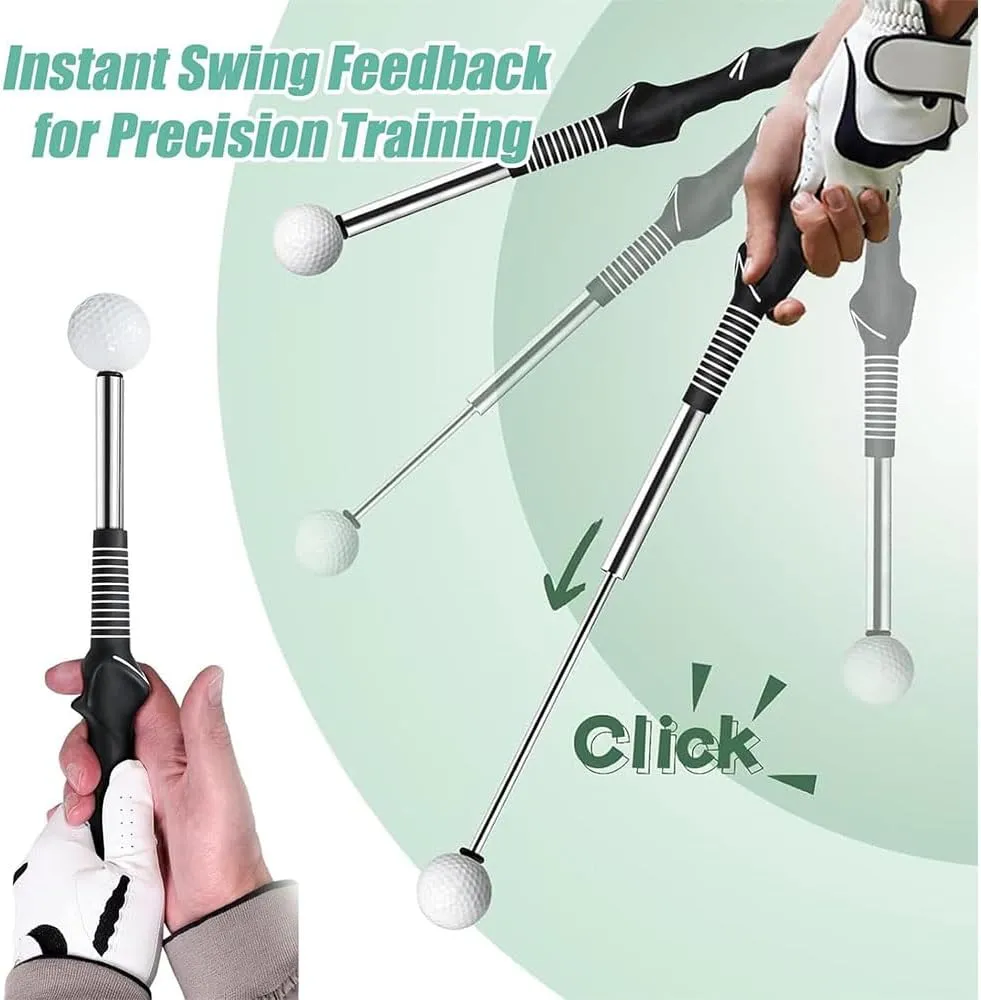 Gloryboom Telescopic Club, Retractable Golf Swing Training Aid, Golf Grip Trainer with Instant Feedback, Suitable for Right-Handed and Left-Handed Golfers
