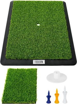 Golf Hitting Mat – Practice Mat with Swing Path Feedback & Impact Detection – Indoor & Outdoor Use – Golf Swing Trainer for Home Training – Father’s Day Golf Gift for Dad