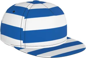 Greek Flag Outdoor Sports Baseball Cap, Daily Sports Adjustable Fashionable Flat Brim hat, Unisex Four-Season Outdoor Sports Cap, Black