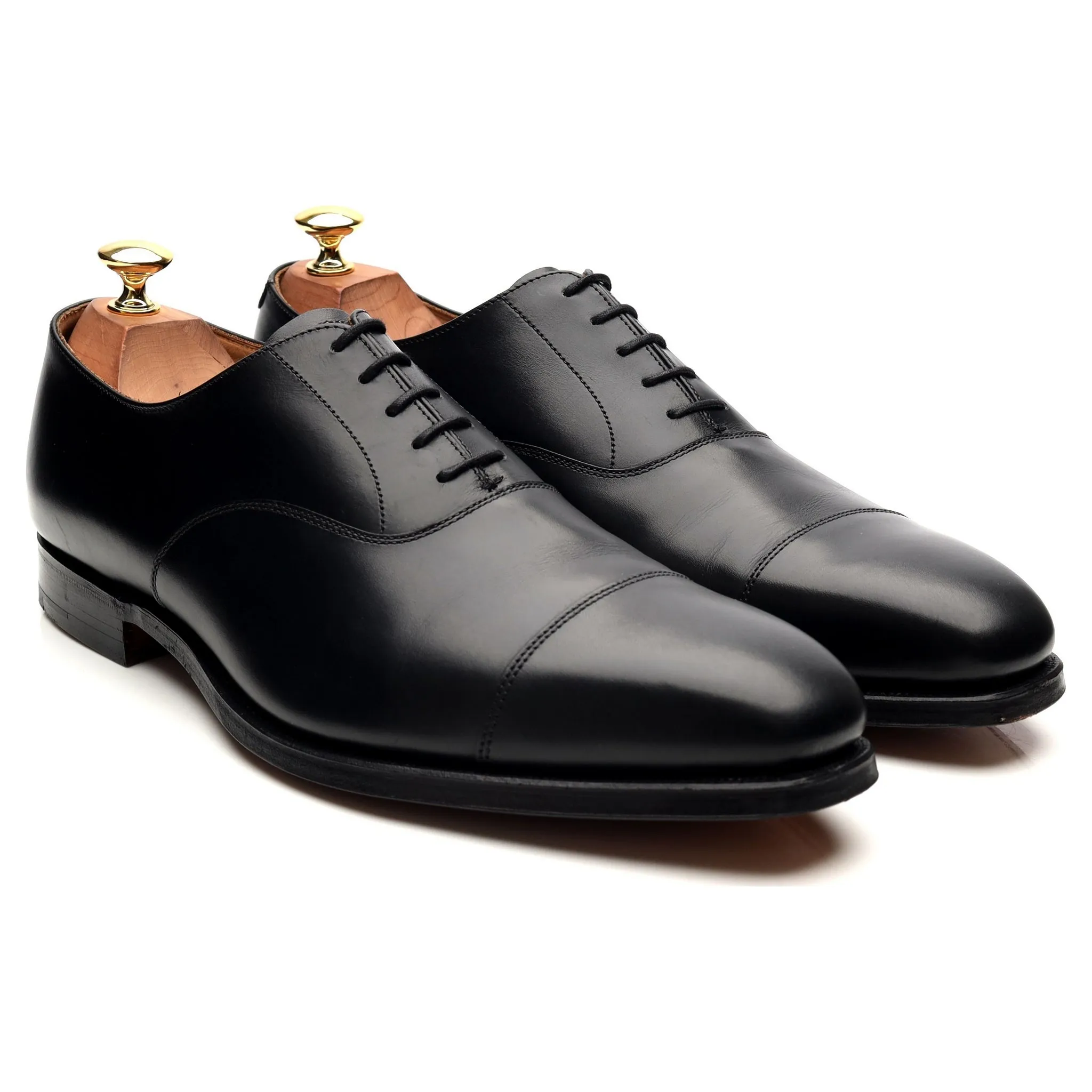 'Hallam' Black Leather Oxford UK 9.5 F