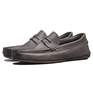 Handmade Cow Suede Casual Loafer Shoes