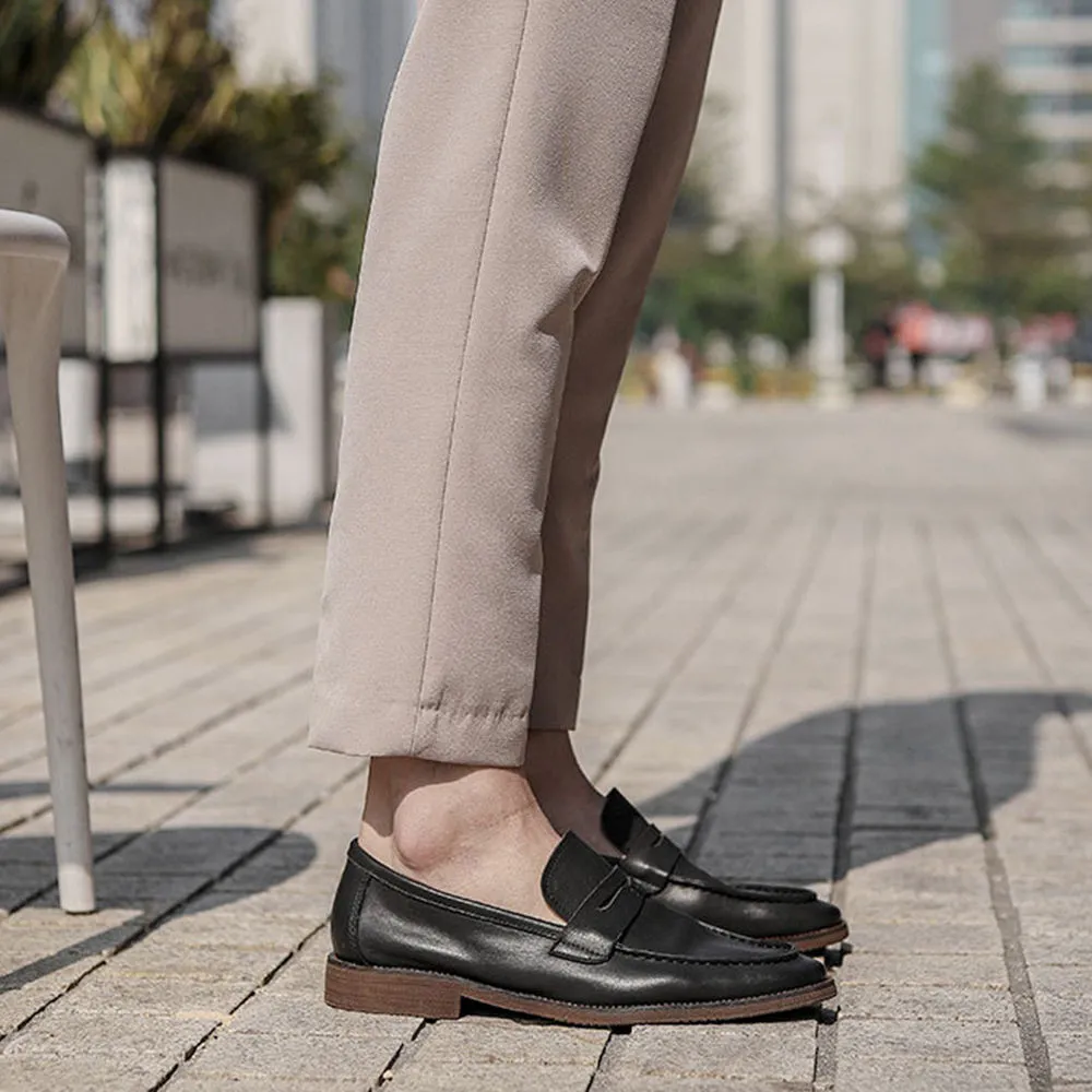 Handmade Full Grain Leather Classic Loafer Shoes