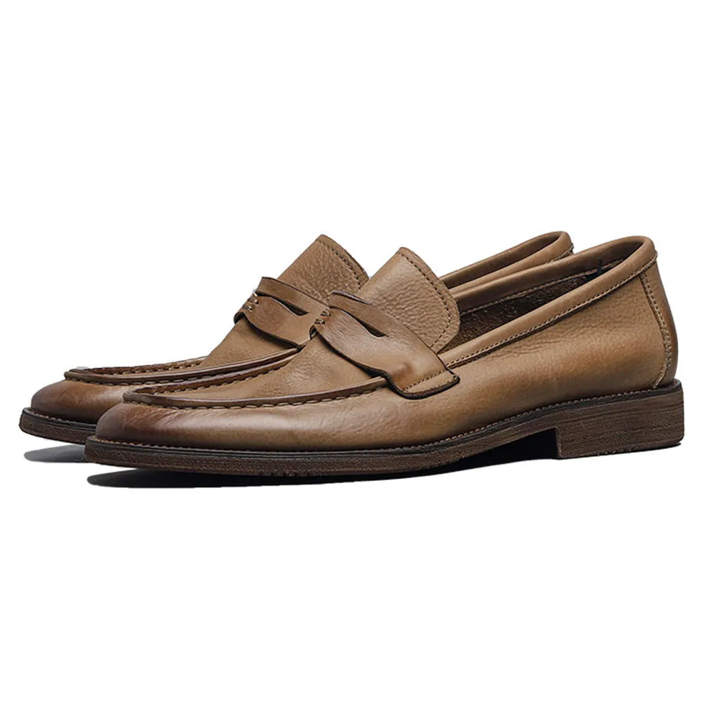 Handmade Full Grain Leather Classic Loafer Shoes