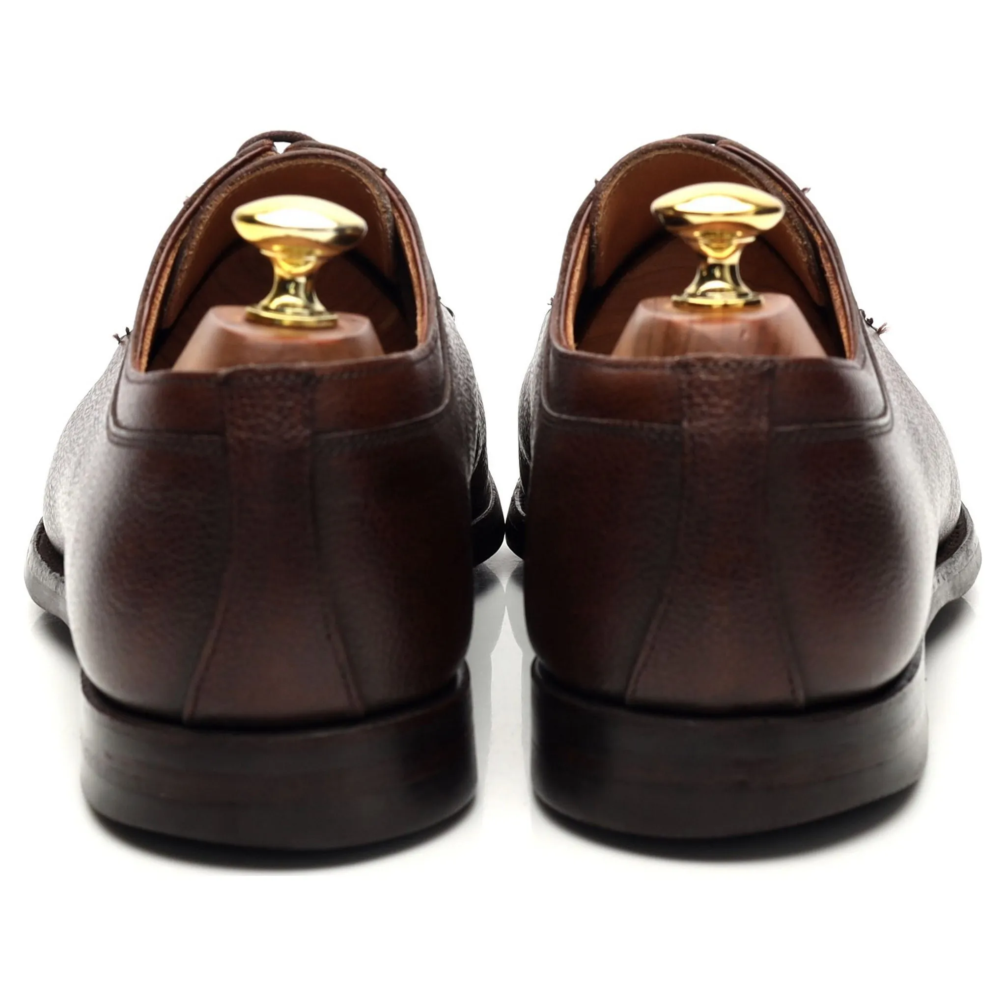 'Hardwick' Dark Brown Grain Leather Split Toe UK 7.5 E