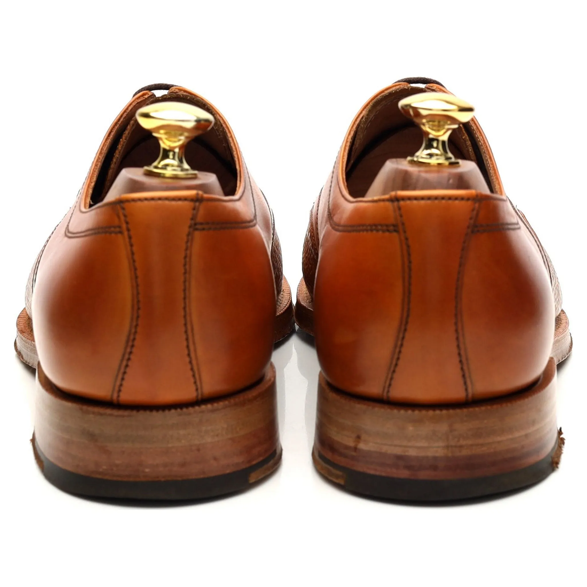 Herring 'Holcombe' Tan Brown Leather Derby UK 8 F