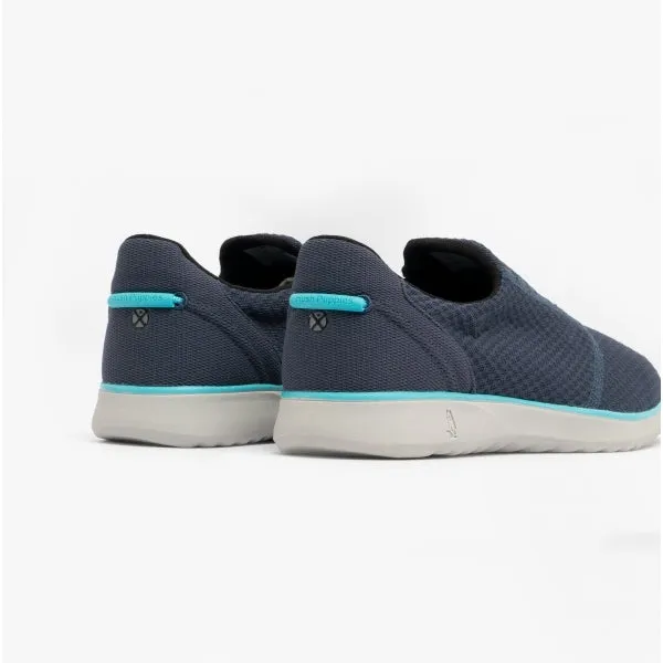 Hush Puppies GOOD Mens Recycled Slip-On Trainers Blue