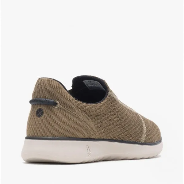Hush Puppies GOOD Mens Recycled Slip-On Trainers Olive