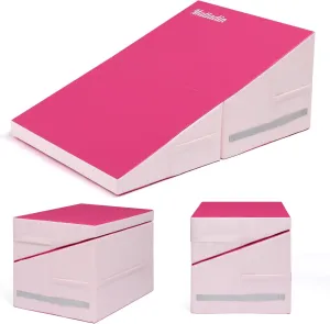 Incline Gymnastics Wedge Mat, Folding Gymnastics Mat for Kids Girls Home Training Exercise
