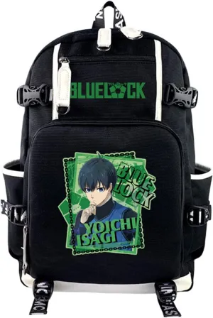 ISaikoy Anime BLUE LOCK Backpack Shoulder Bag Bookbag Student School Bag Daypack Satchel C6