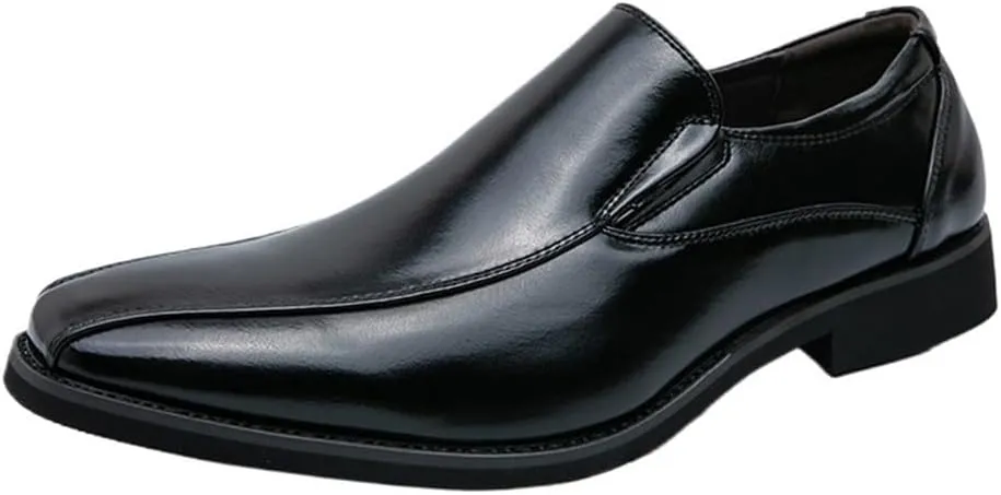Italian Luxury Classic Business Pointed Toe Leather Shoes Men's Luxury Dress Shoes Elegant Wedding Prom Non Slip Oxford Comfortable Fashion Stylish Genuine Leather