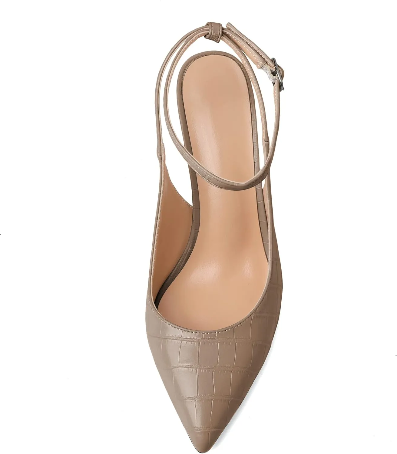 Joseywade Women Slingback High Heel Pumps Stiletto Heeled Sandals Closed Pointed Toe Ankle Strap Dress Shoes