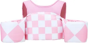 KIDSco Swim Vest for Kids 30-50 lbs. A Puddle Jumper Swimming Float Aid with Shoulder Straps and Arm Water Wings. for Boys and Girls Aged 2-6