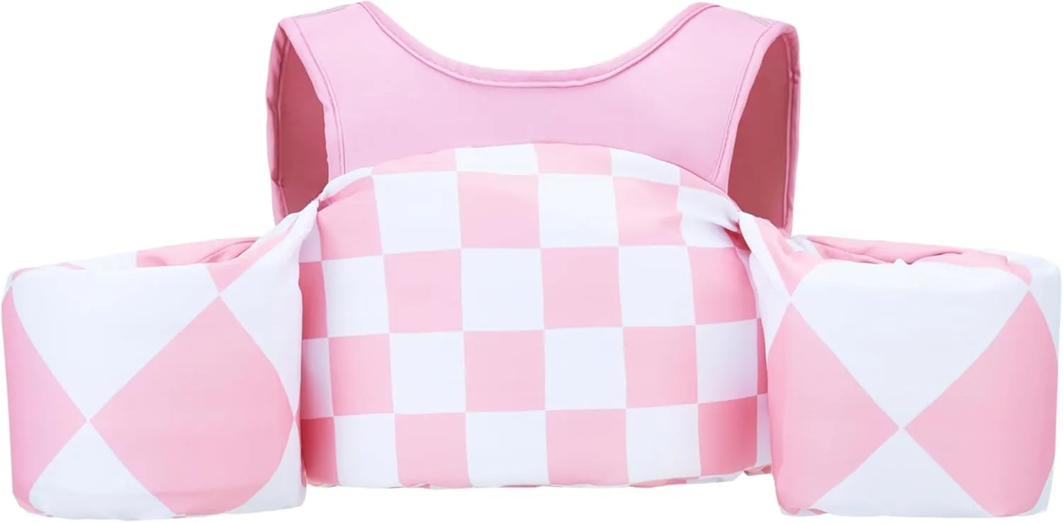 KIDSco Swim Vest for Kids 30-50 lbs. A Puddle Jumper Swimming Float Aid with Shoulder Straps and Arm Water Wings. for Boys and Girls Aged 2-6