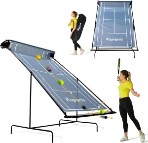 Ksports Tennis Rebounder Net – Multi Racket Sports Trainer for Tennis, Pickleball, Padel, Squash & Racquetball – Quick Assembly, Portable with Carry Bag