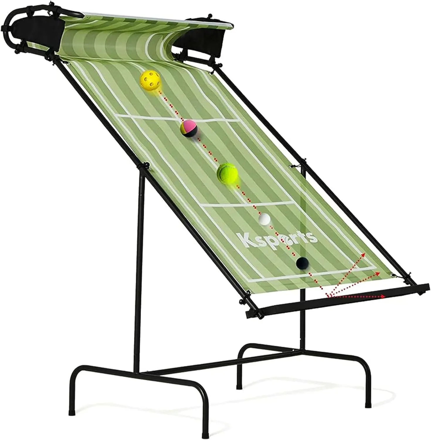 Ksports Tennis Rebounder Net – Multi Racket Sports Trainer for Tennis, Pickleball, Padel, Squash & Racquetball – Quick Assembly, Portable with Carry Bag