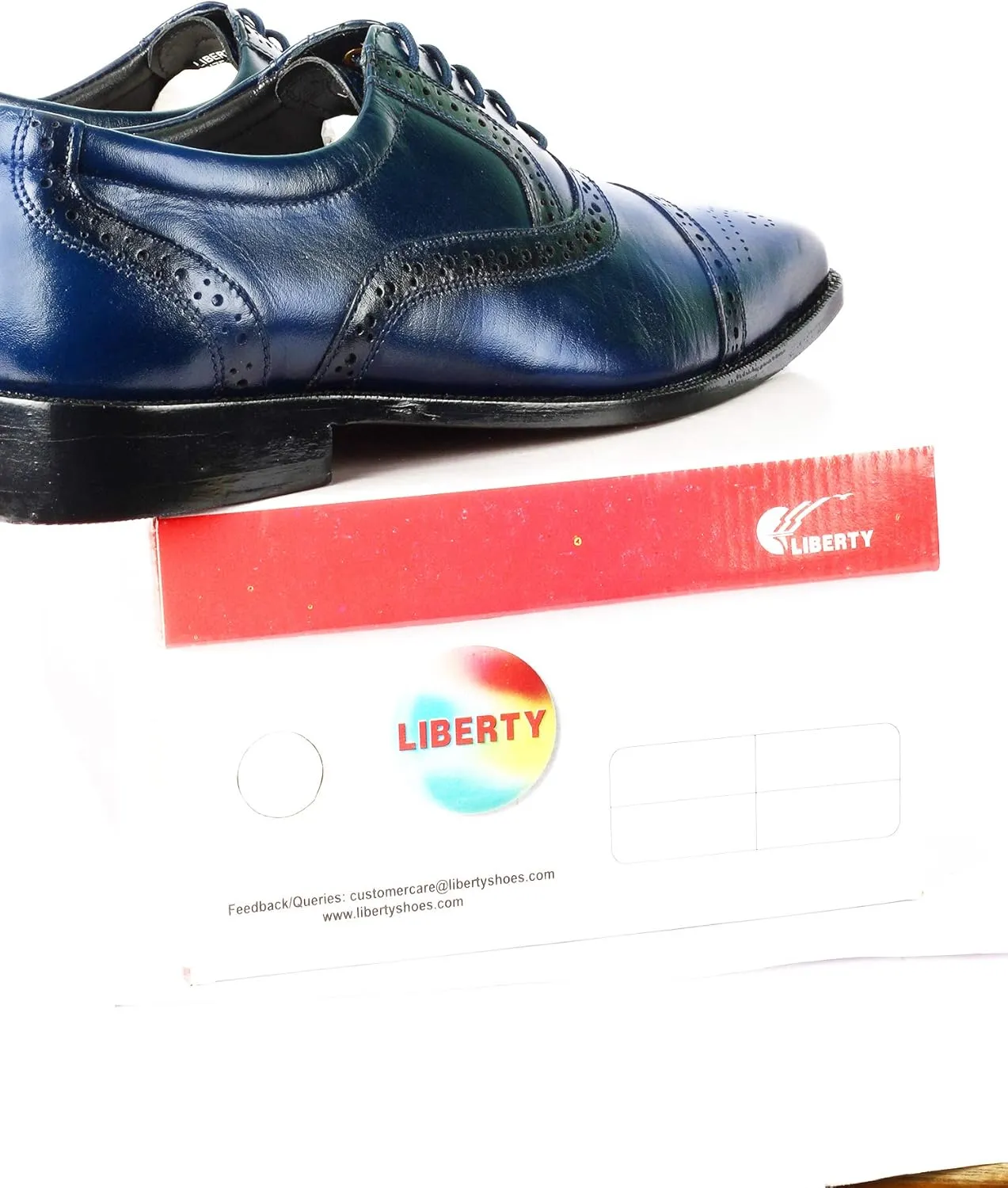 LIBERTYZENO Mens Wingtip Brogue Genuine Leather Adults Lace Up Oxford Dress Shoes for Prom Graduation
