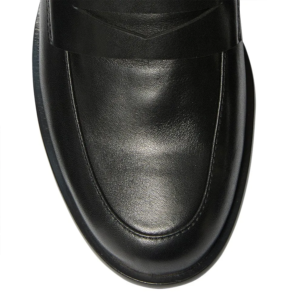 Lincoln Loafer in Black Leather