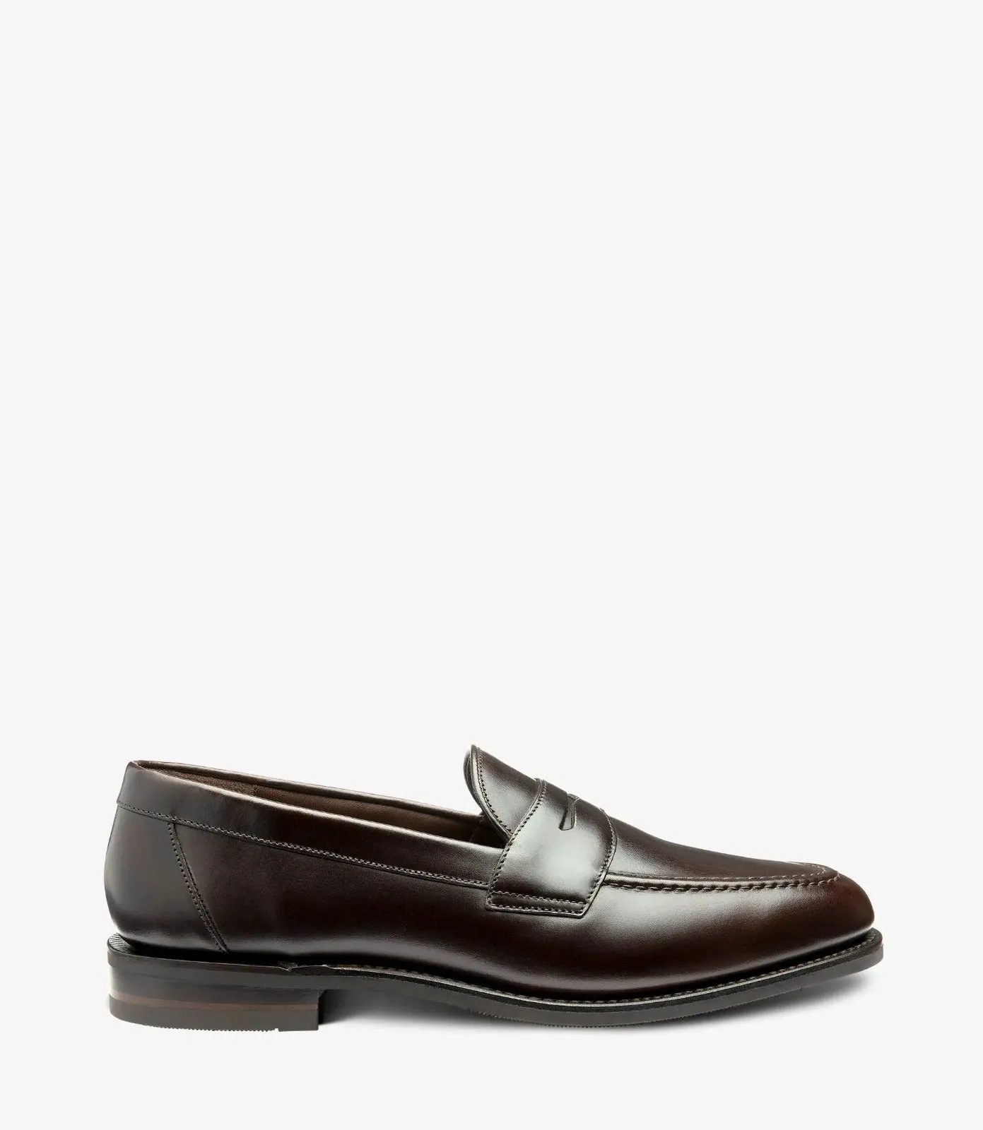 LOAKE Imperial Loafer - Black Grain Calf - (F) fitting rubber Sole