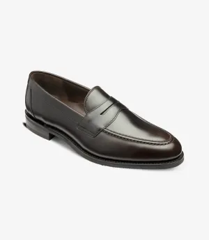 LOAKE Imperial Loafer - Black Grain Calf - (F) fitting rubber Sole