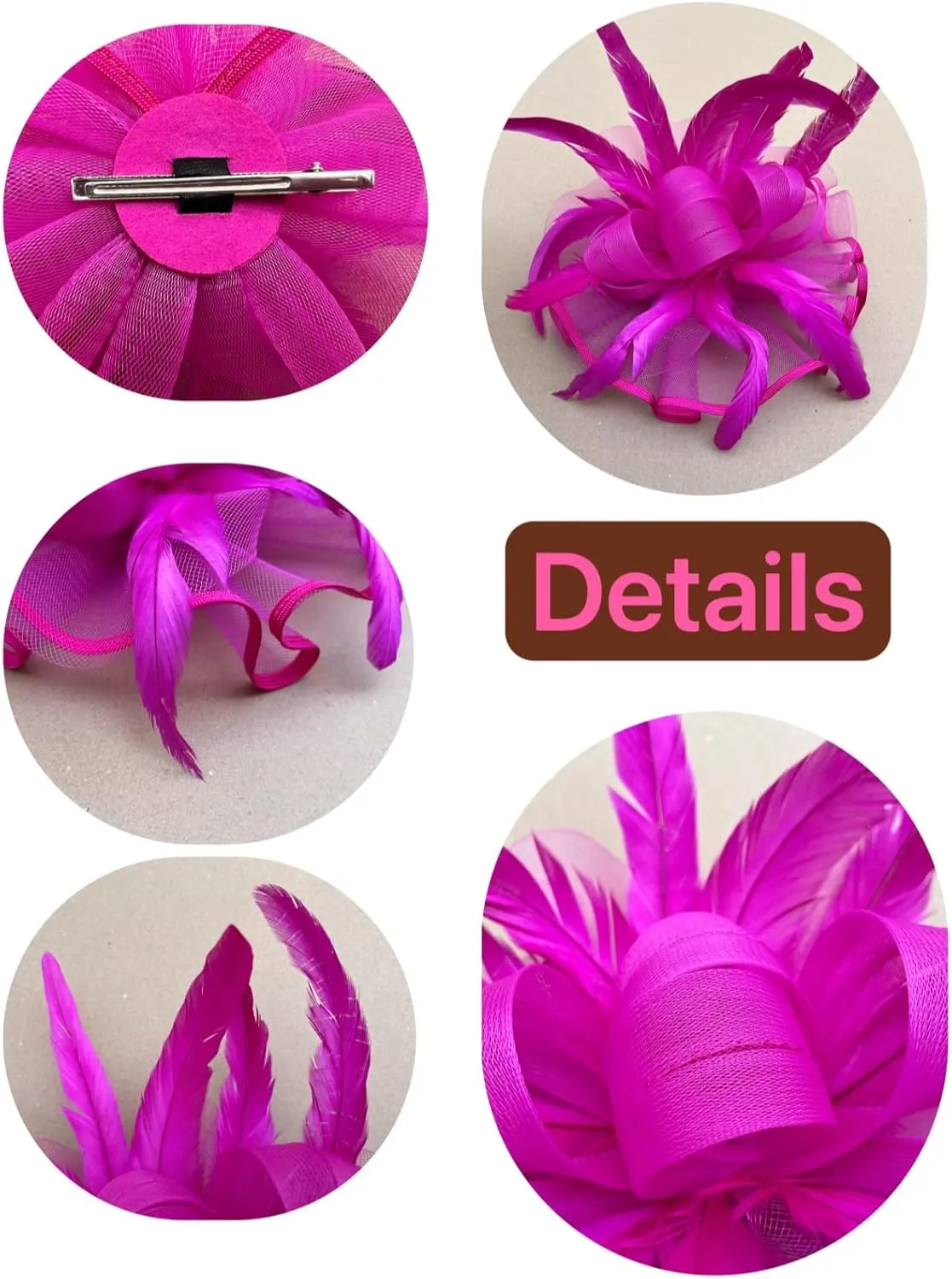 Lucky Leaf Girl Lady Hat Headwear Organza Church Feather Clip Fascinators Hat Wedding Party Cap for Women