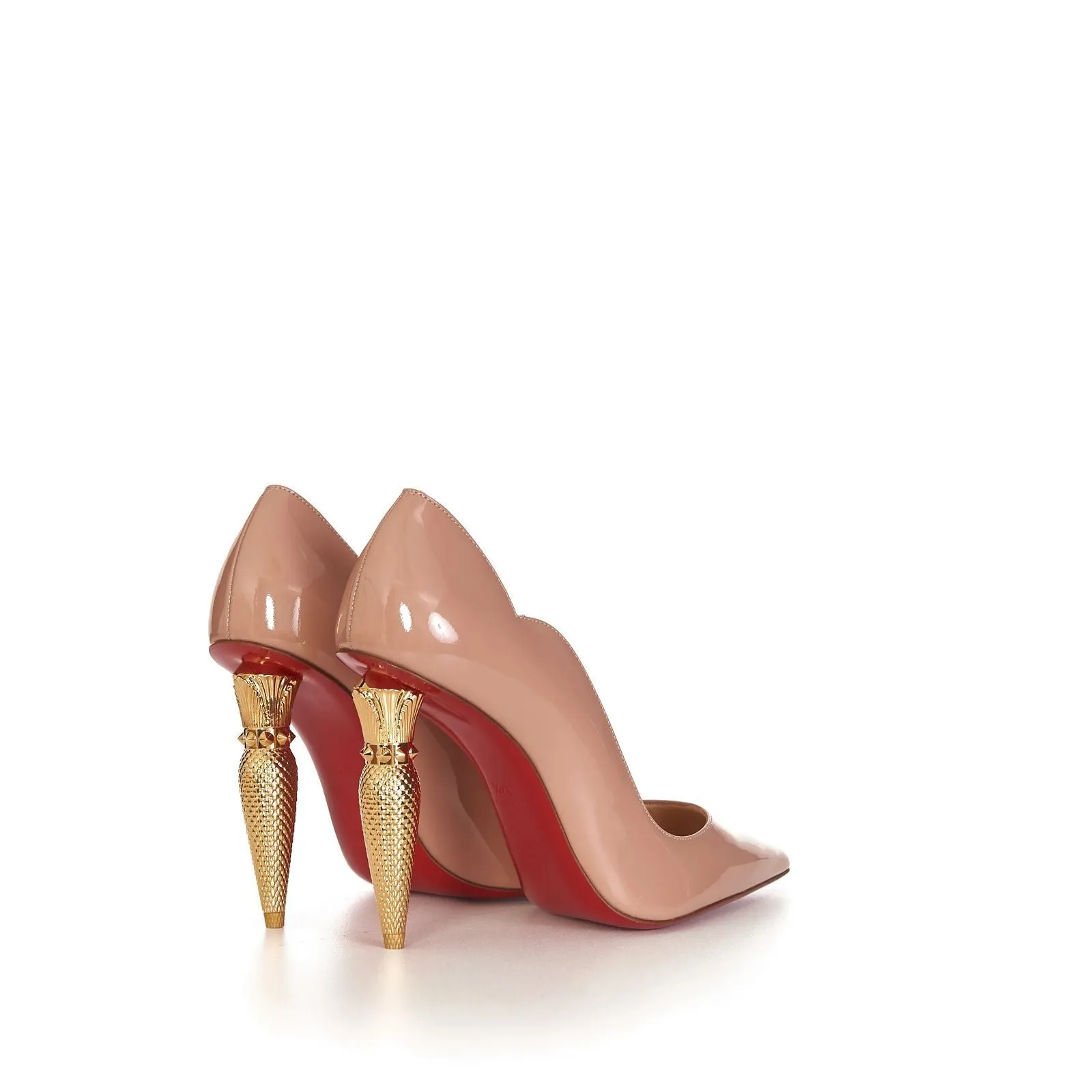 Luxury Lipchick Pump Heel Detail Leather Stiletto