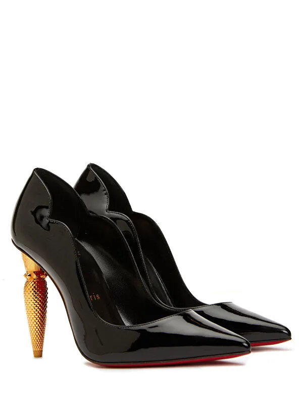 Luxury Lipchick Pump Heel Detail Leather Stiletto