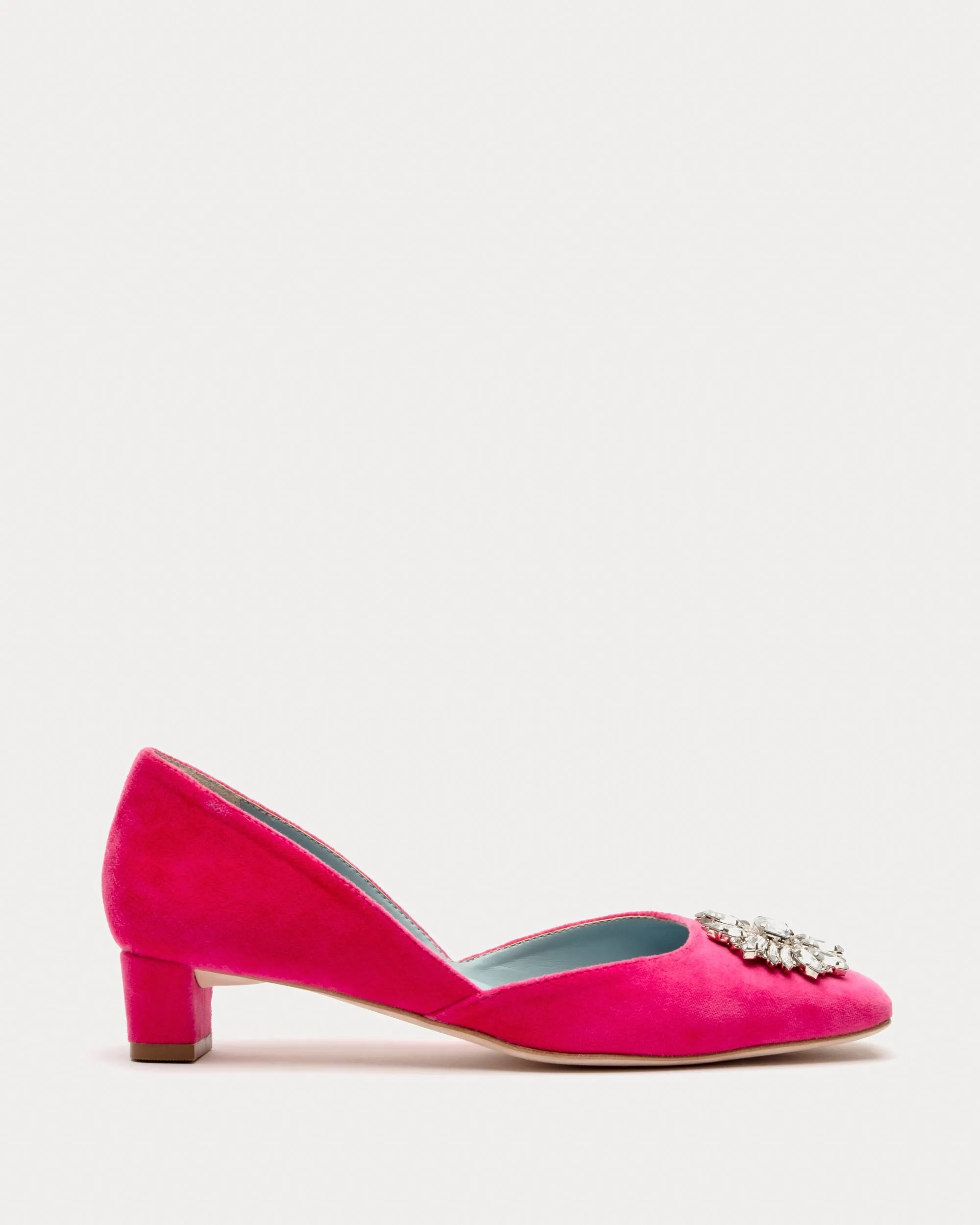 McCall Mini Block Heel - Velvet Pink