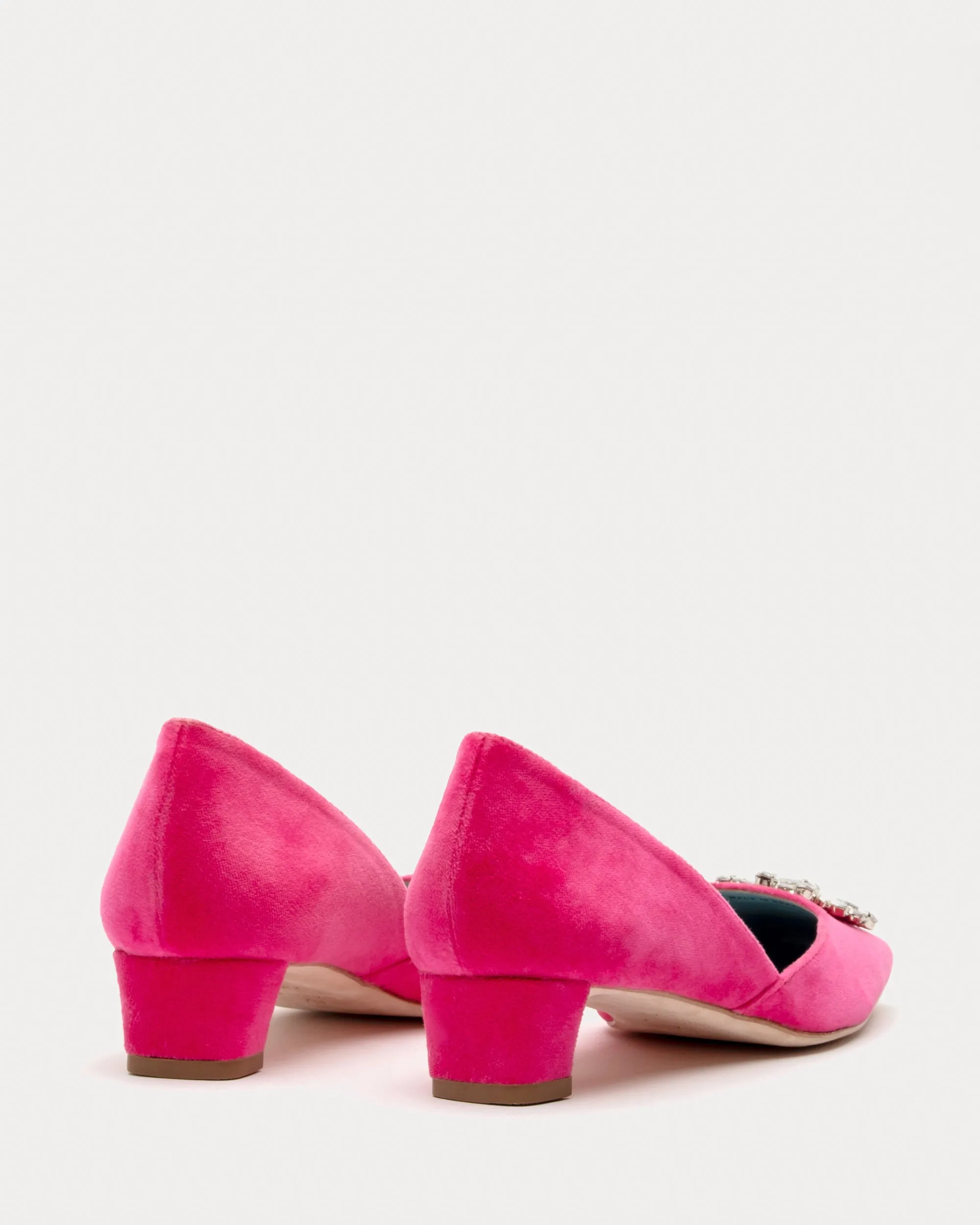 McCall Mini Block Heel - Velvet Pink