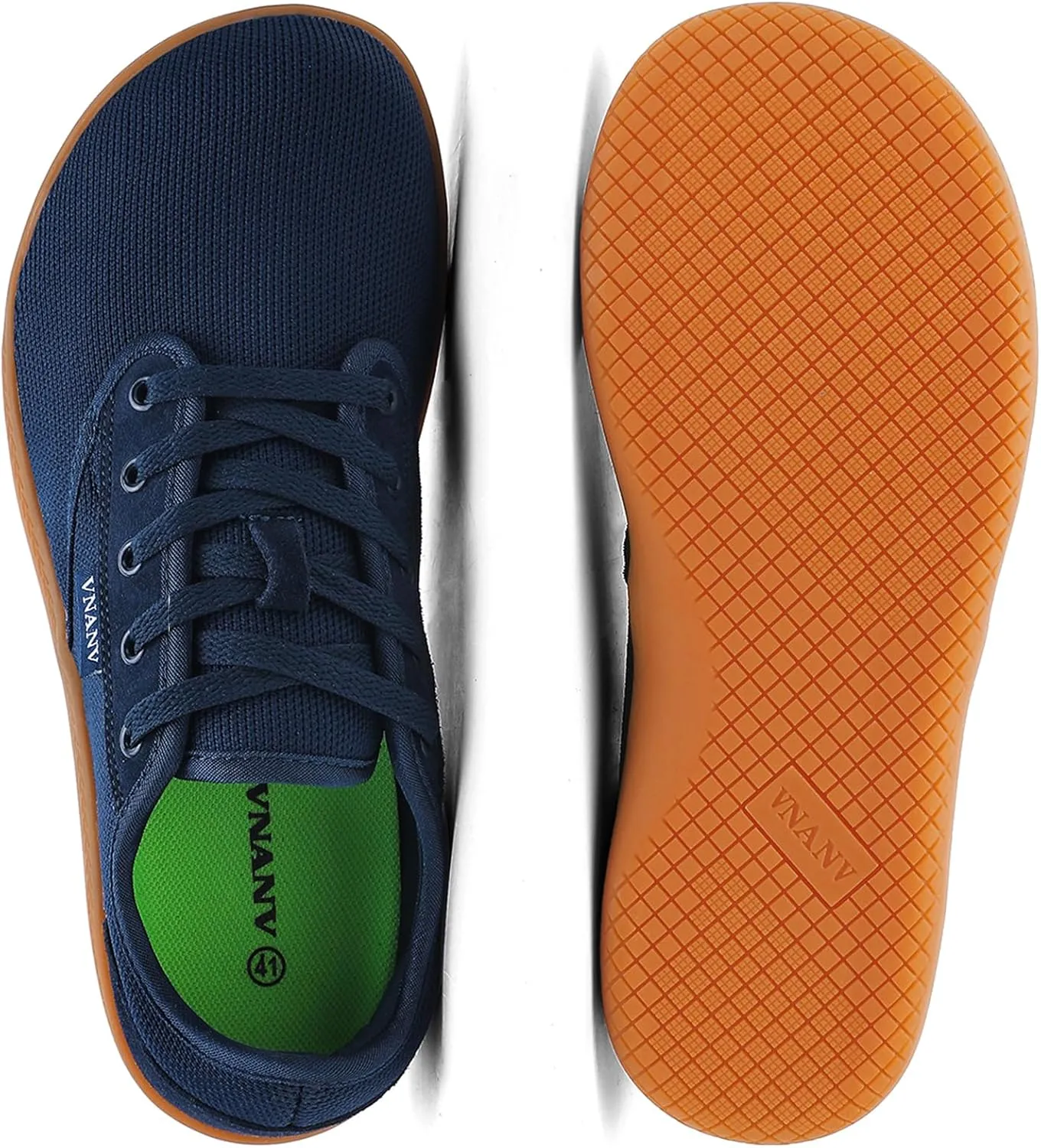 Men's Wide Slip on Barefoot Walking Shoes | Zero Drop Sole | Minimalist Footwear | Wide Toe Box (B-Blue/White,16.5)
