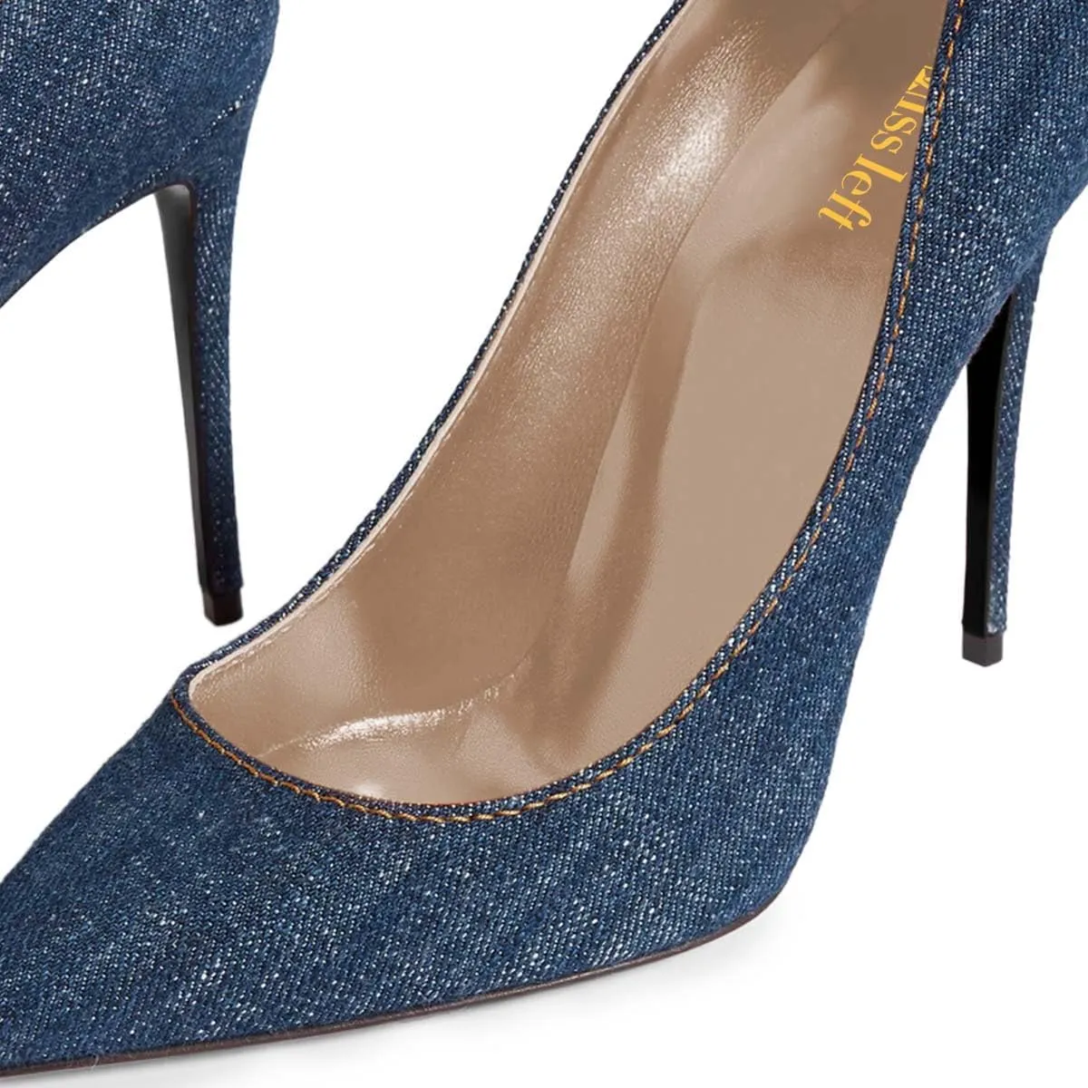 miss left Women Trendy Fashion Closed Pointed Toe Sky High Heel Pumps Slip On Stiletto Heels Shoes for Daily Casually Wear Size 4-16 US