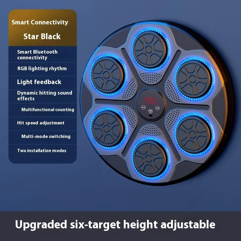 Music Boxing Machine Household With RGB Light Bluetooth