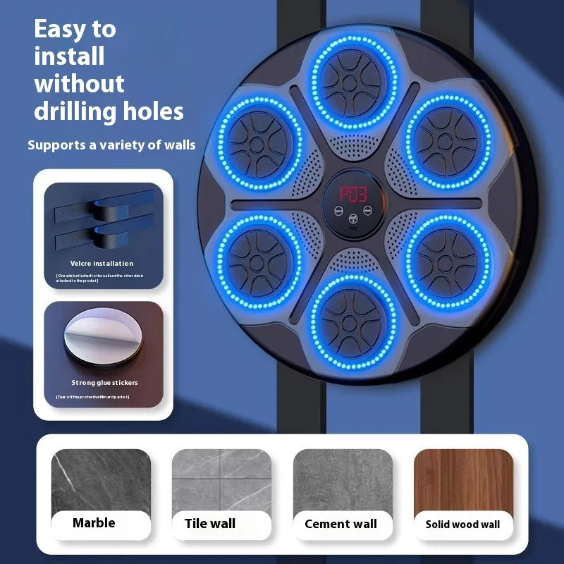 Music Boxing Machine Household With RGB Light Bluetooth