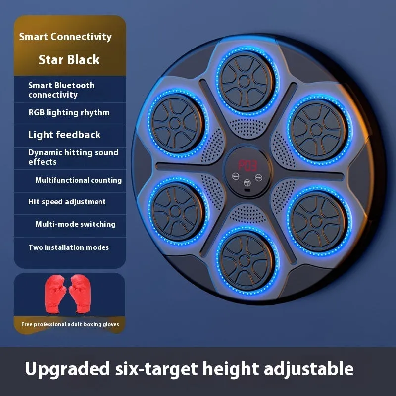 Music Boxing Machine Household With RGB Light Bluetooth