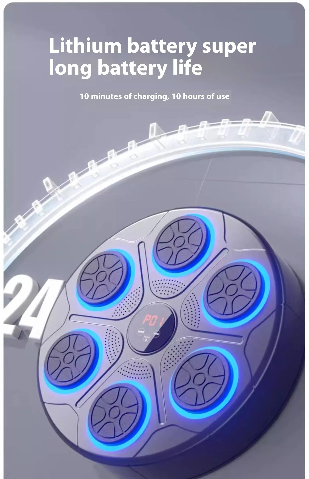 Music Boxing Machine Household With RGB Light Bluetooth