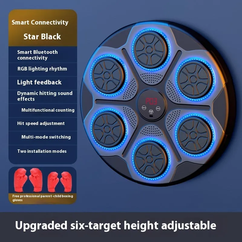 Music Boxing Machine Household With RGB Light Bluetooth