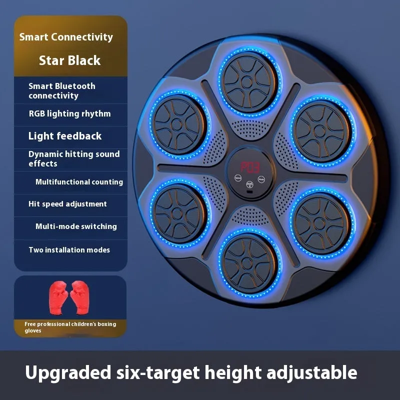 Music Boxing Machine Household With RGB Light Bluetooth