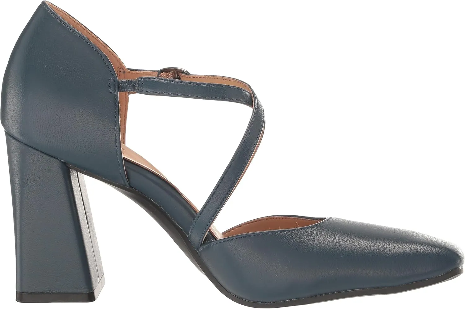 Naturalizer Women's Leesha Strappy Closed Toe Block Heel Pump