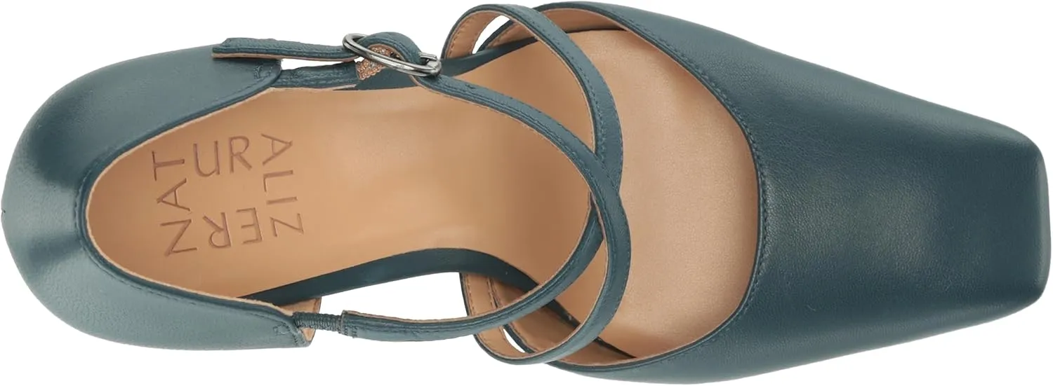 Naturalizer Women's Leesha Strappy Closed Toe Block Heel Pump